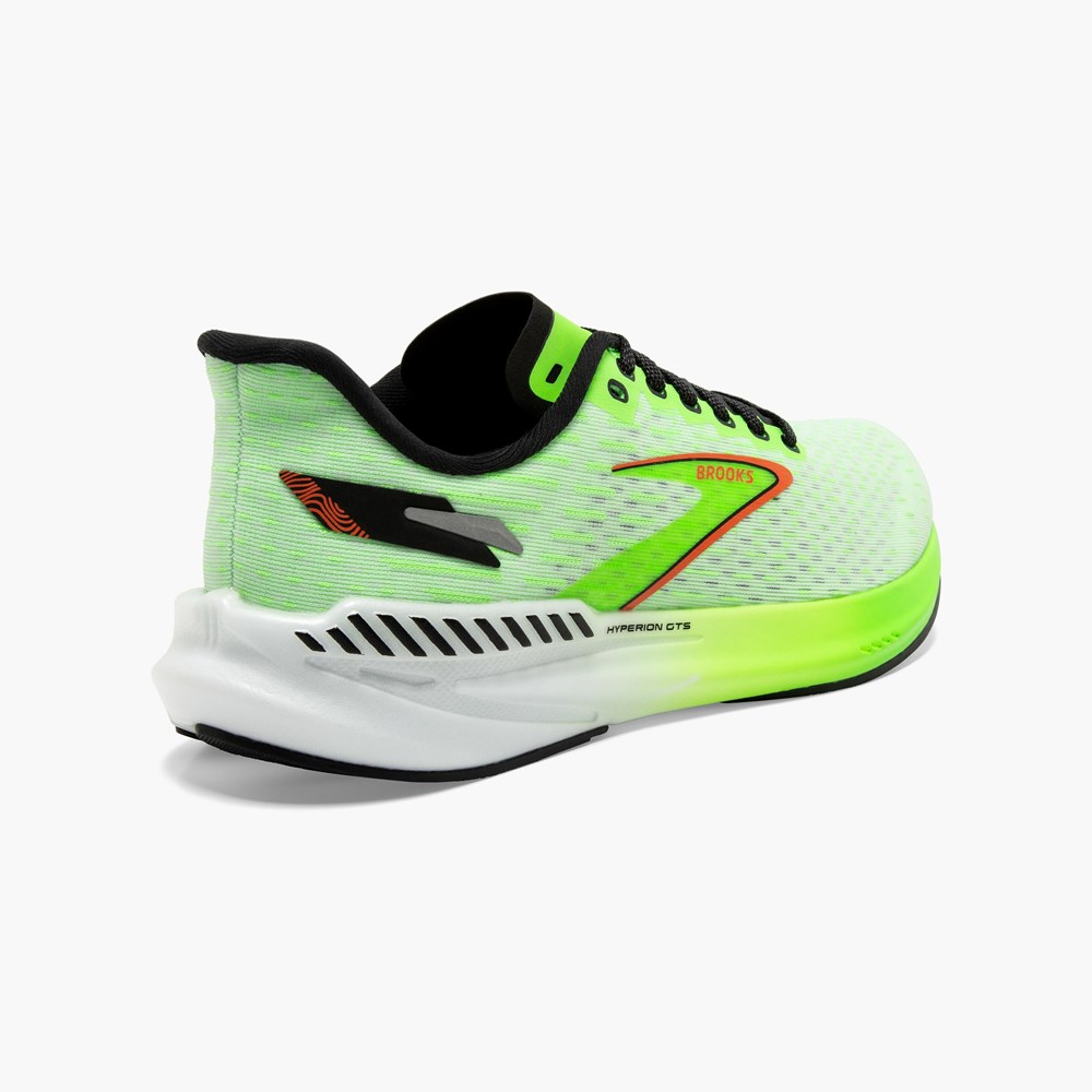 Chaussures Running Route Brooks Hyperion GTS Corail Noir Homme | OGW-2807283